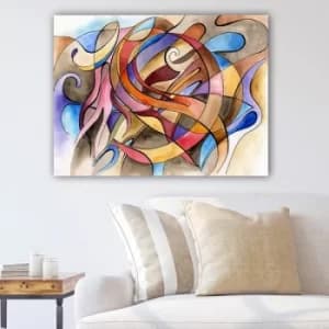 349797698_70100 Multicolor Decorative Canvas Painting