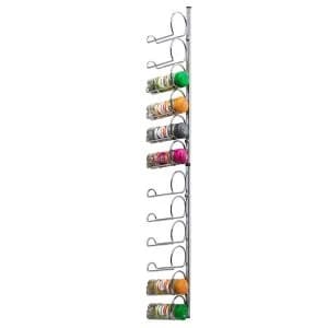 Hahn Pisa 12 Jar Wall / Cupboard Spice Rack - Chrome