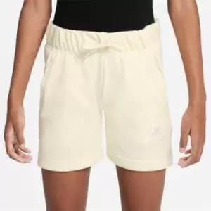 Nike Sportswear Club Big Kids (Girls') French Terry Shorts - Cream