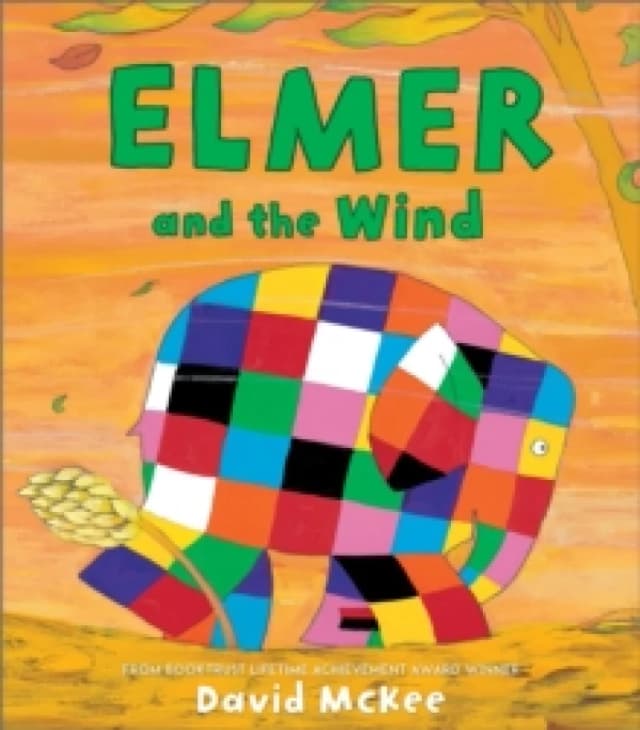 David McKee Elmer and the Wind Paperback Book Multi