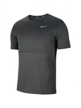 Nike Running Breathe T-Shirt - Dark Grey