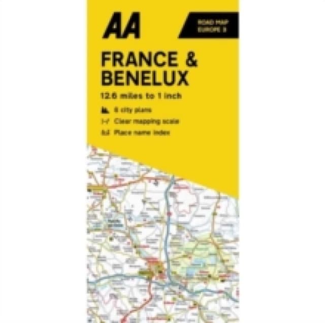 Road Map France Belguim & The Netherlands 3 Books