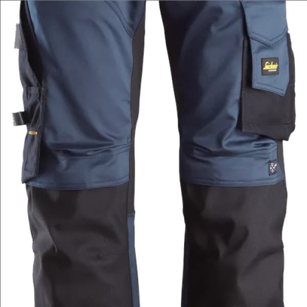 Snickers AllroundWork Stretch Loose Fit Work Trousers - Navy/Black - 44