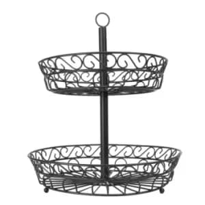 2 Tier Fruit Bowl M&W
