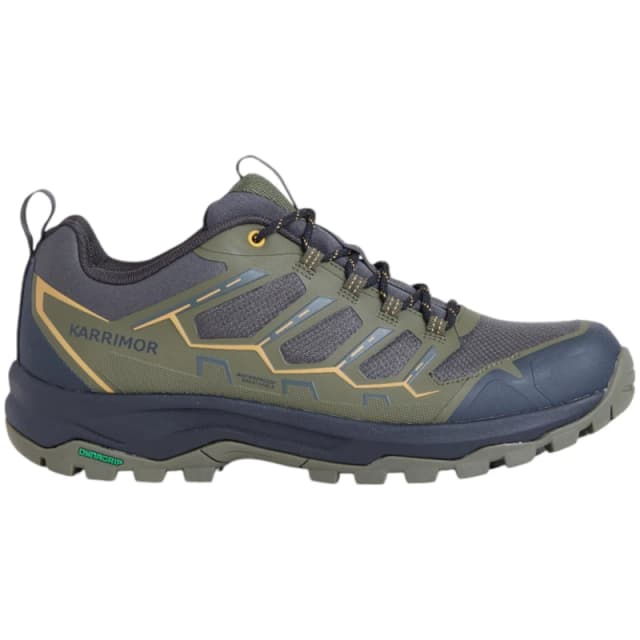 Karrimor Mens Hurricane Waterproof Hiking Shoes Green male 7 (41)