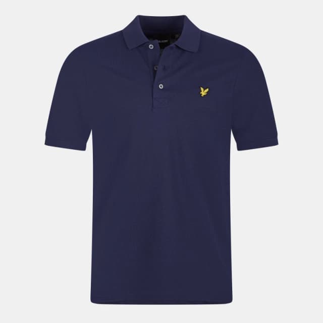 Lyle and Scott Basic Short Sleeve Polo Shirt - Blue Blue XS