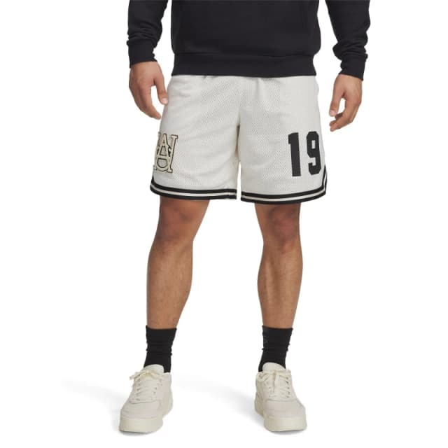 Under Armour Mens Hoops Basketball Shorts Brown male S