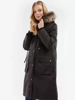 Barbour Barbour Amberley Wax Jacket- Black, Size 12, Women