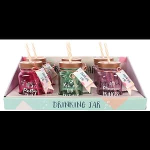 Set of 6 Party Drinking Jars