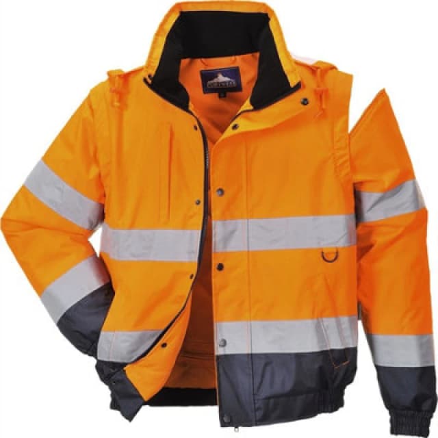 Oxford Weave 300D Class 3 Hi Vis 2-in-1 Jacket C468ORR4XL Colour: Orange
