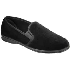 Mirak Shepton Slip-On Slipper / Mens Slippers / Classic Slippers (12 UK) (Black)