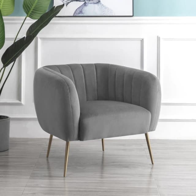 Artemis Home Matilda Accent Chair in Grey Size: Armchair Grey Unisex Armchair