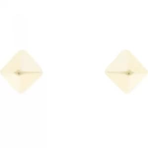 Ladies Karen Millen Gold Plated Geo Stud Earrings