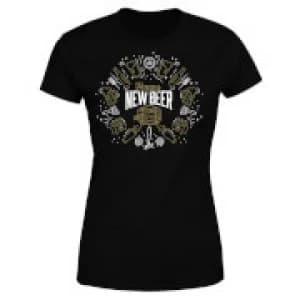 Hoppy New Beer Womens T-Shirt - Black - 3XL - Black