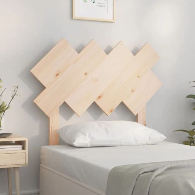 Vidaxl Bed Headboard 92X3X81cm Solid Wood Pine, Brown 819200