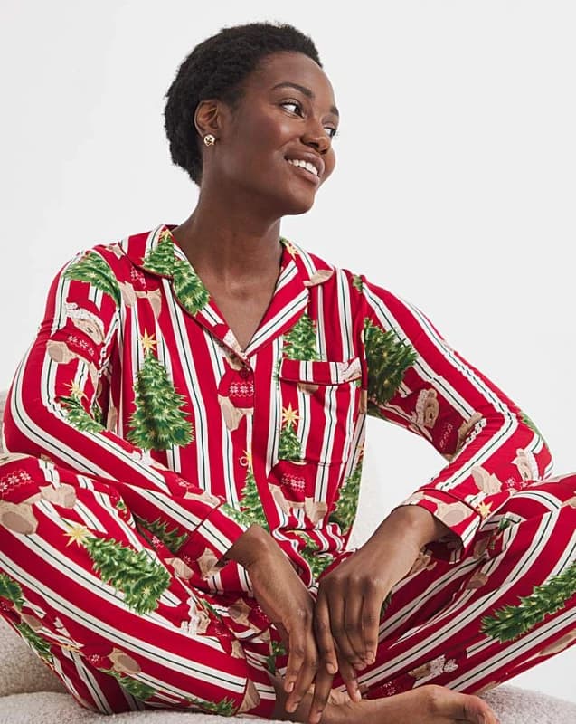 Chelsea Peers Chelsea Peers Family PJ Set - Womens Stripe - Chelsea Peers - Size: 16 Stripe Female 16 NH49204