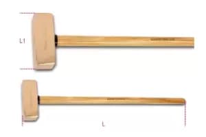 Beta Tools 1381 BA5000 5kg Spark-Proof Sledge Hammer Wood Shaft 013810850