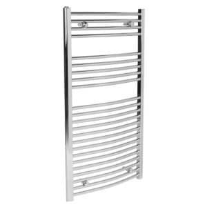 380W Electric Silver Towel warmer H1100mm W600mm