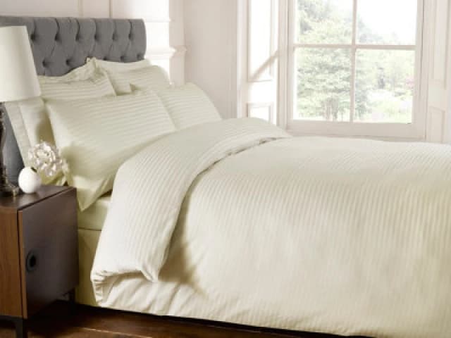 Rapport Home 250 Thread Count Flat Sheet in Cream Size: Single Cream Unisex Single