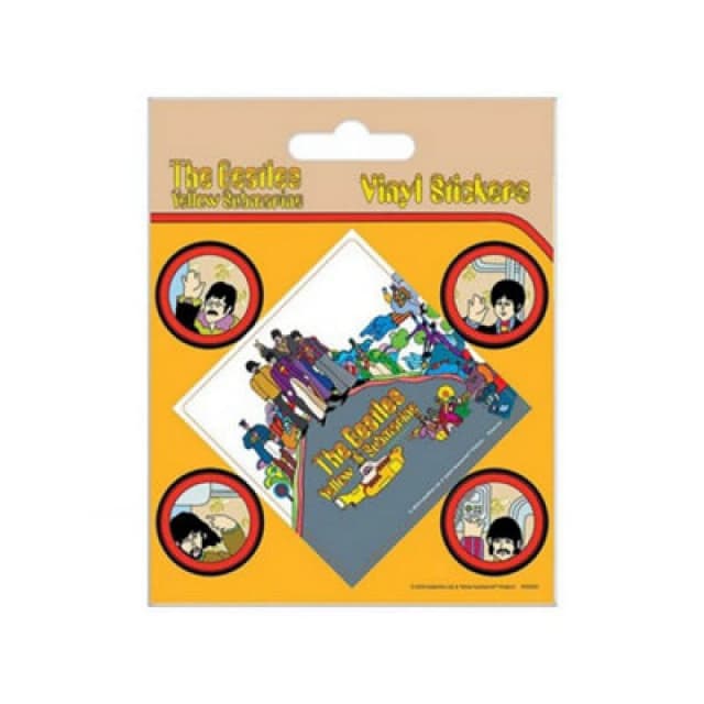 The Beatles The Beatles Yellow Submarine Vinyl Stickers (Pack of 5) Multi One Size Unisex 5063107814173