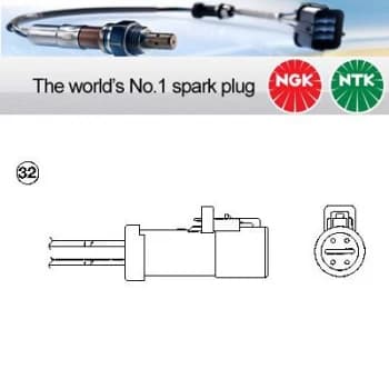 1x NGK NTK Oxygen O2 Lambda Sensor OZA555-D3 OZA555D3 (0058)