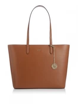 DKNY Sutton Chain Large Shoulder Tote Camel