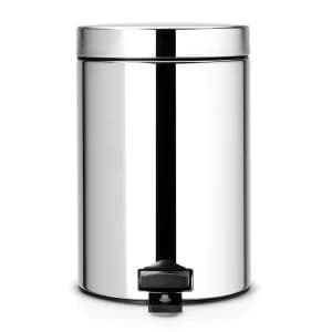 Brabantia 3 Litre New Icon Pedal Bin - Brilliant Steel