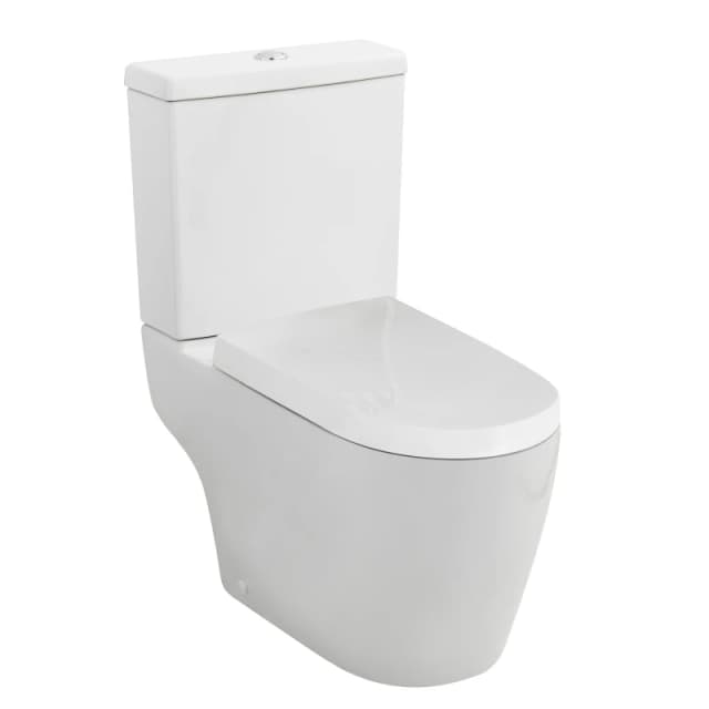 Balterley Modern Semi-Flush to Wall WC , 795mm x 410mm, White White