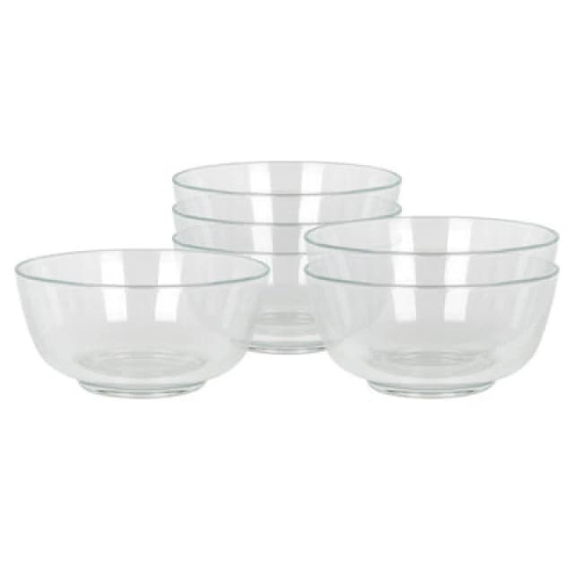 Argon Tableware Glass Snack Bowls - 11Cm - Pack Of 6