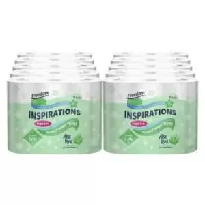 90 Rolls of Freedom Quilted Aloe Vera Toilet Paper - 3ply