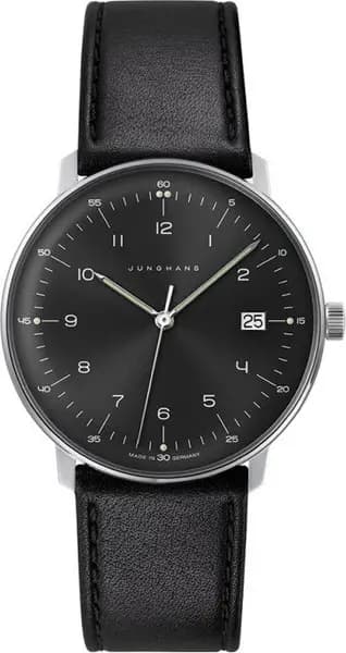 Junghans Watch Max Bill Gents Quartz - Black JGH-048