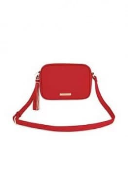Katie Loxton Sophia Tassel Cross Body Bag - Red