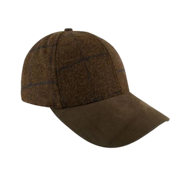 Jack Pyke Mens Lowland Tweed Baseball Cap in Brown Brown Male One Size