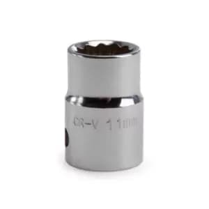 Draper 13231 (D-mmb) Expert 11mm 3/8in Square Drive Hi-torq 12 Point Socket