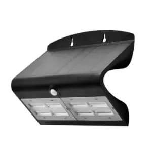 Luceco LEXS80B40 6.8W Solar Guardian Wall Light with PIR - Black - 371844