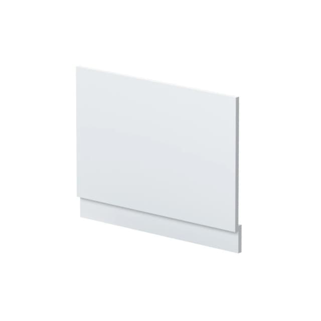 Balterley Straight Reversible Bath End Panel & Plinth - 750mm - Satin White White