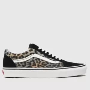 Vans Old Skool Trainers In Black & Grey