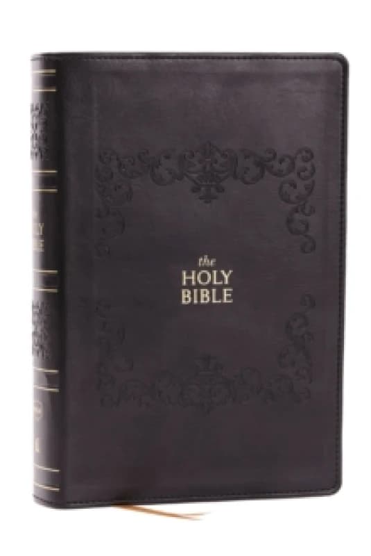 NKJV Bible: Personal Size Giant Print, Black Leathersoft, Holy Bible, Red Letter, Comfort Print: New King James Version Leather / fine binding