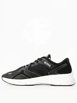 BOSS Owen_runn Trainer - Black, Size 40, Men
