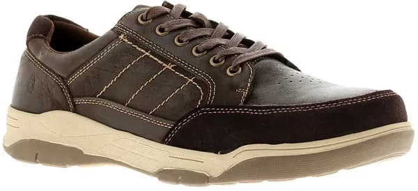 Hush Puppies Mens Finley Wide Fit Shoes Trainers - UK 8 Brown male PS3321COF8