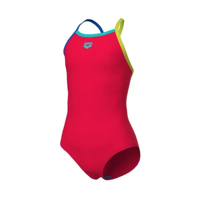 One Piece swimsuit for girls Arena Light drop solid Rouge Female 10/11 ans