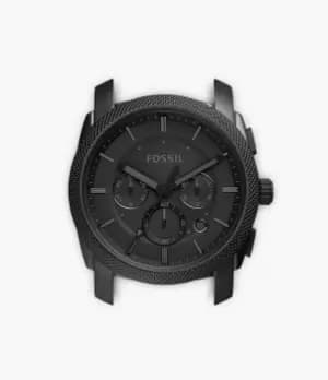 Fossil Men Machine Chronograph Black Stainless Steel Case
