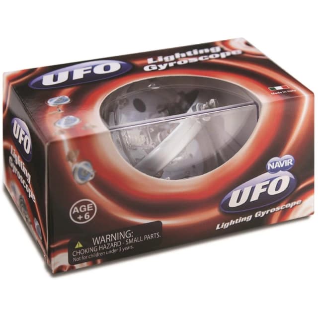 Navir UFO Lighting Gyroscope - Red Red unisex