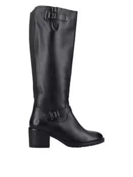 Hush Puppies Heidi Buckle Knee Boot - Black, Size 4, Women