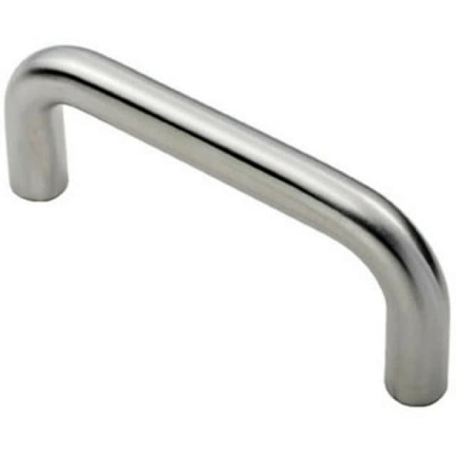 Loops Round D Bar Pull Handle 169 x 19mm 150mm Fixing Centres Satin Steel Metallics unisex