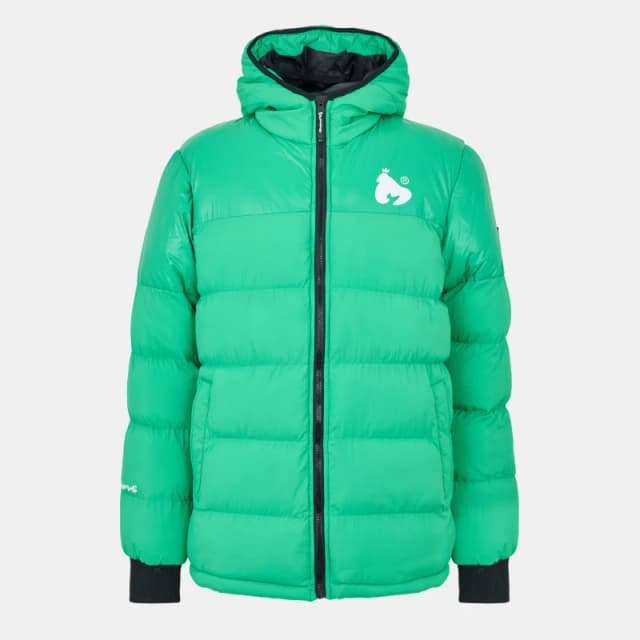 Money Mens Intercity Water & Wind Resistant Quilted Medium Puffer Jacket Green male Small