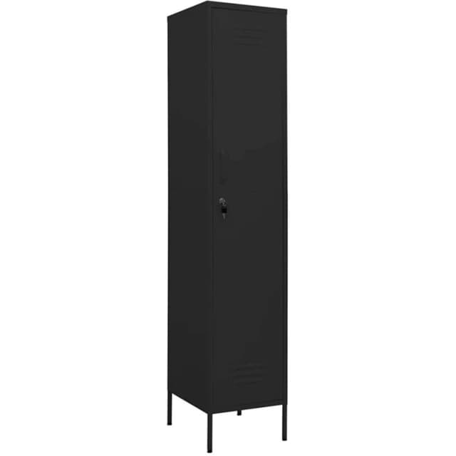 VIDAXL Locker Cabinet Black 35x46x180cm Steel vidaXL 8720286565711