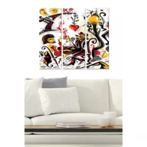 MDF237801148 Multicolor Decorative MDF Painting (3 Pieces)