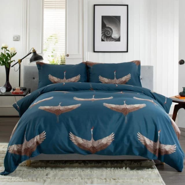 Deyongs New Stork Duvet Cover Navy unisex Double