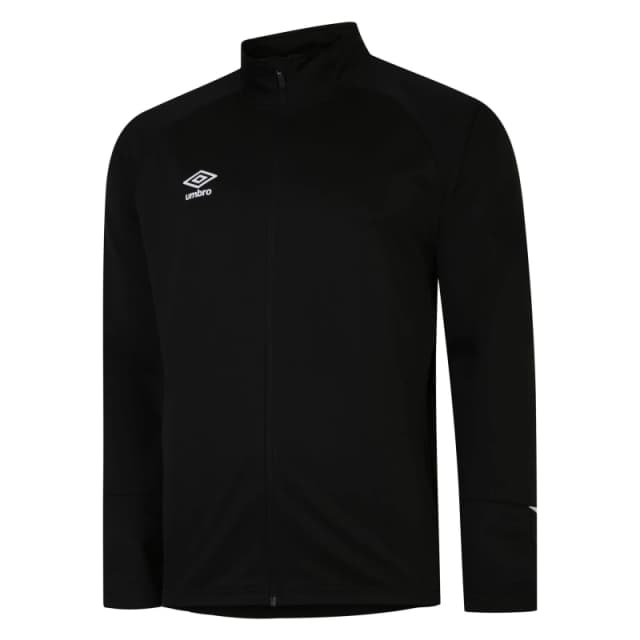 Umbro Total Training Knitted Track Jacket in Black Size: 11-12 Years Black Unisex 11-12 Years